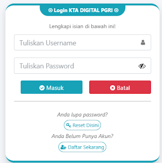 Register PGRI Bantaeng - Persatuan Guru Republik Indonesia Cabang Bantaeng